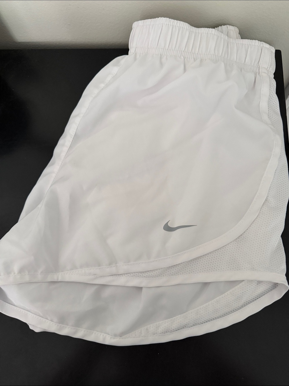 Nike White Running shorts